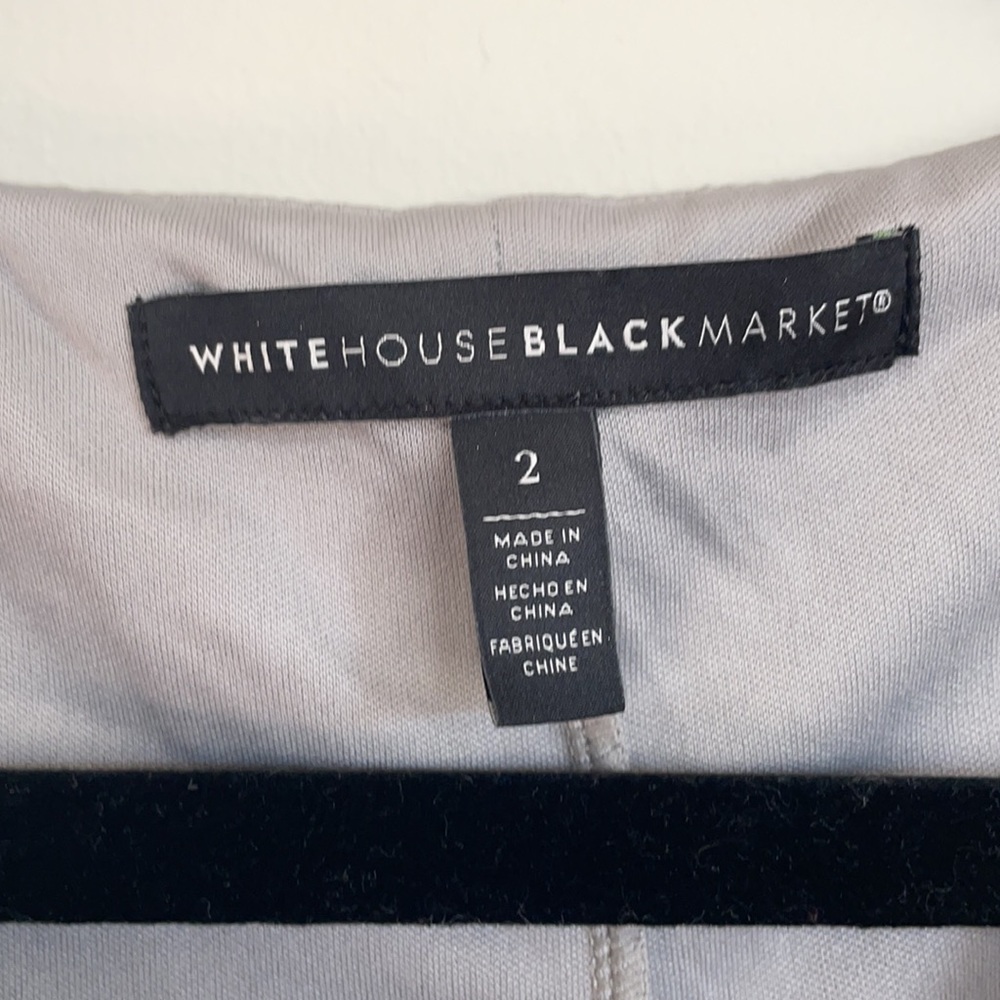 White House Black Market Metallic Cowl Neck Cocktail Dress - Picture 3 of 6
